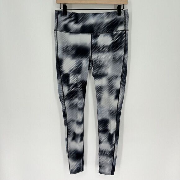 Athleta Chaturanga Womens Active High Rise Tight Leggings Alpine Pattern Size M - Picture 1 of 5